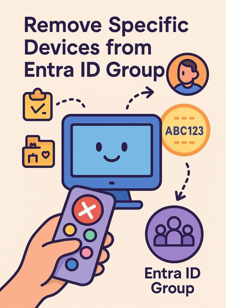 Effective way to remove devices from Entra ID group