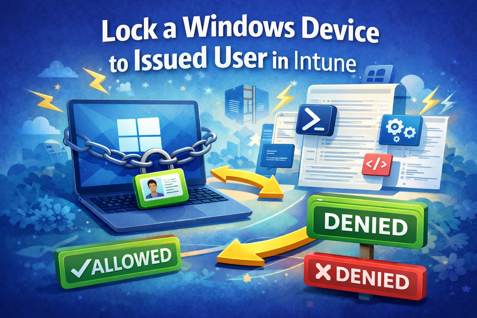 Lock a Windows Device to Issued User in Intune – AllowLocalLogOn-DenyLocalLogOn-UserRights CSP Intune-Intune restrict logon