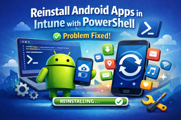 Reinstall Android Apps in Intune using PowerShell and Graph API