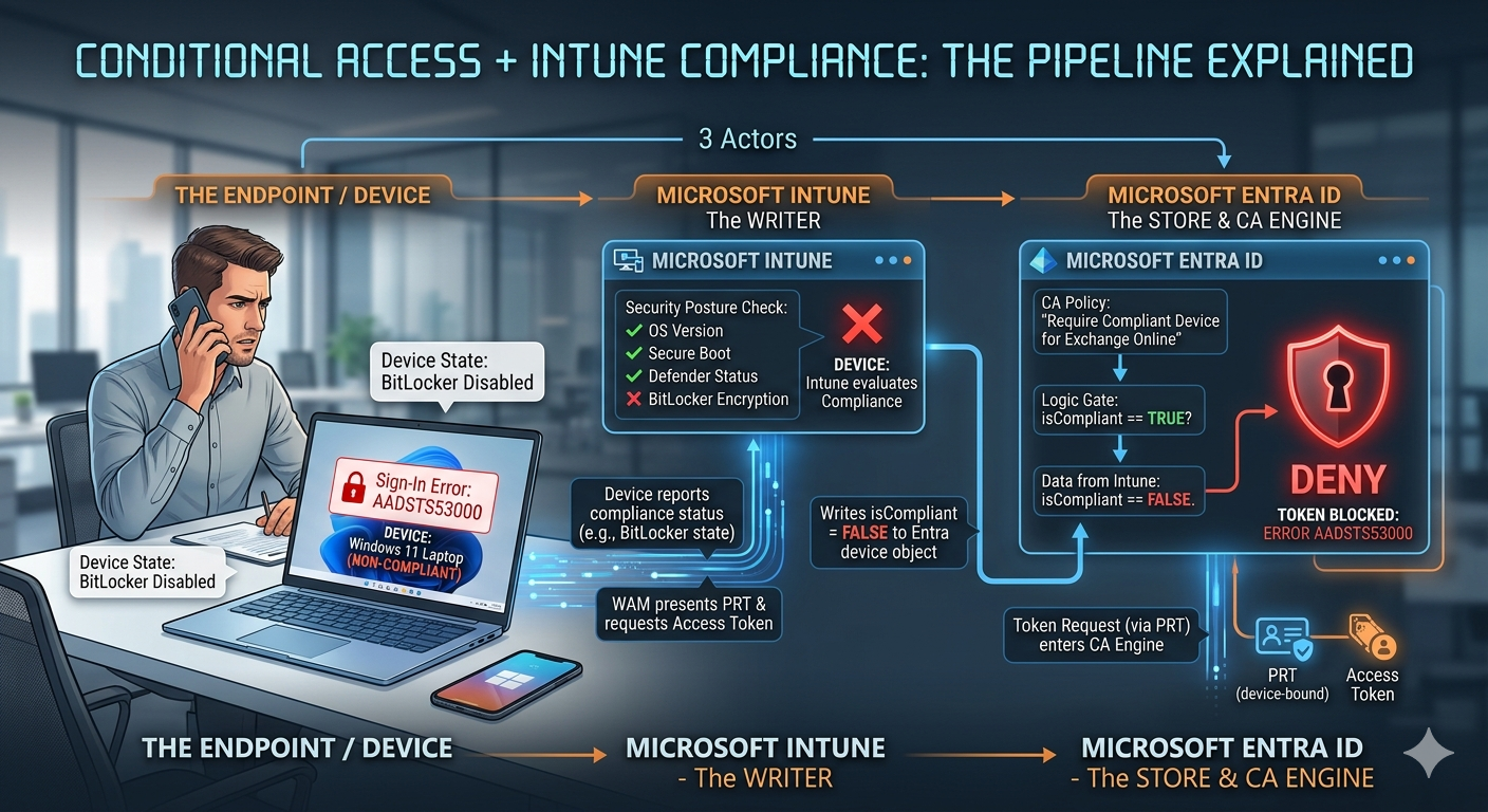 Conditional Access + Intune Compliance - A complex topic explained