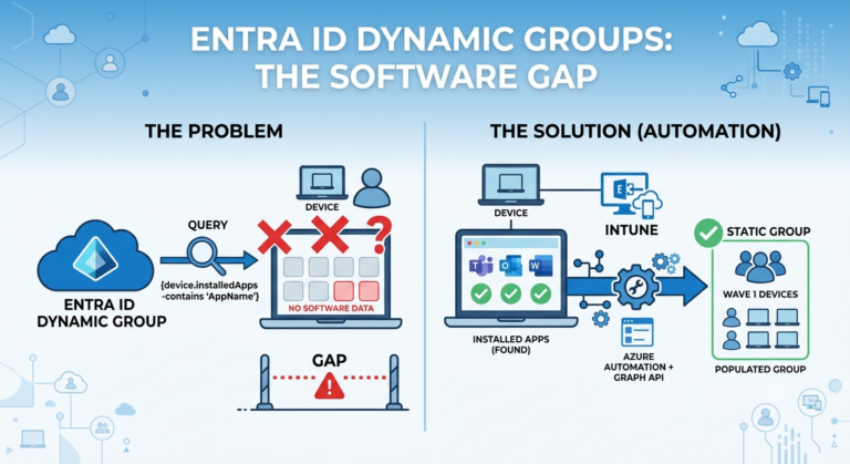 Entra ID Dynamic Groups Can't Query Installed Software (Here's What To Do Instead)