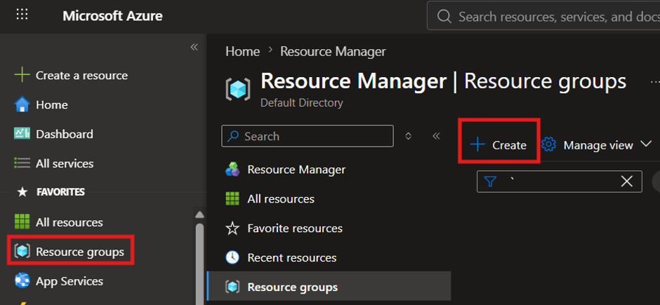 Resource Group Creation