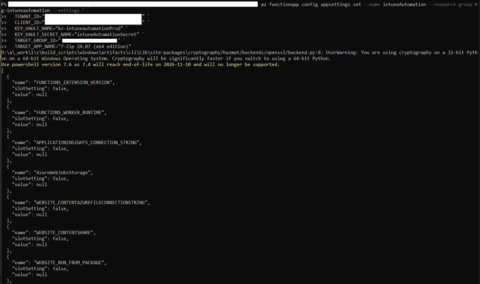 Published Azure Function App Success